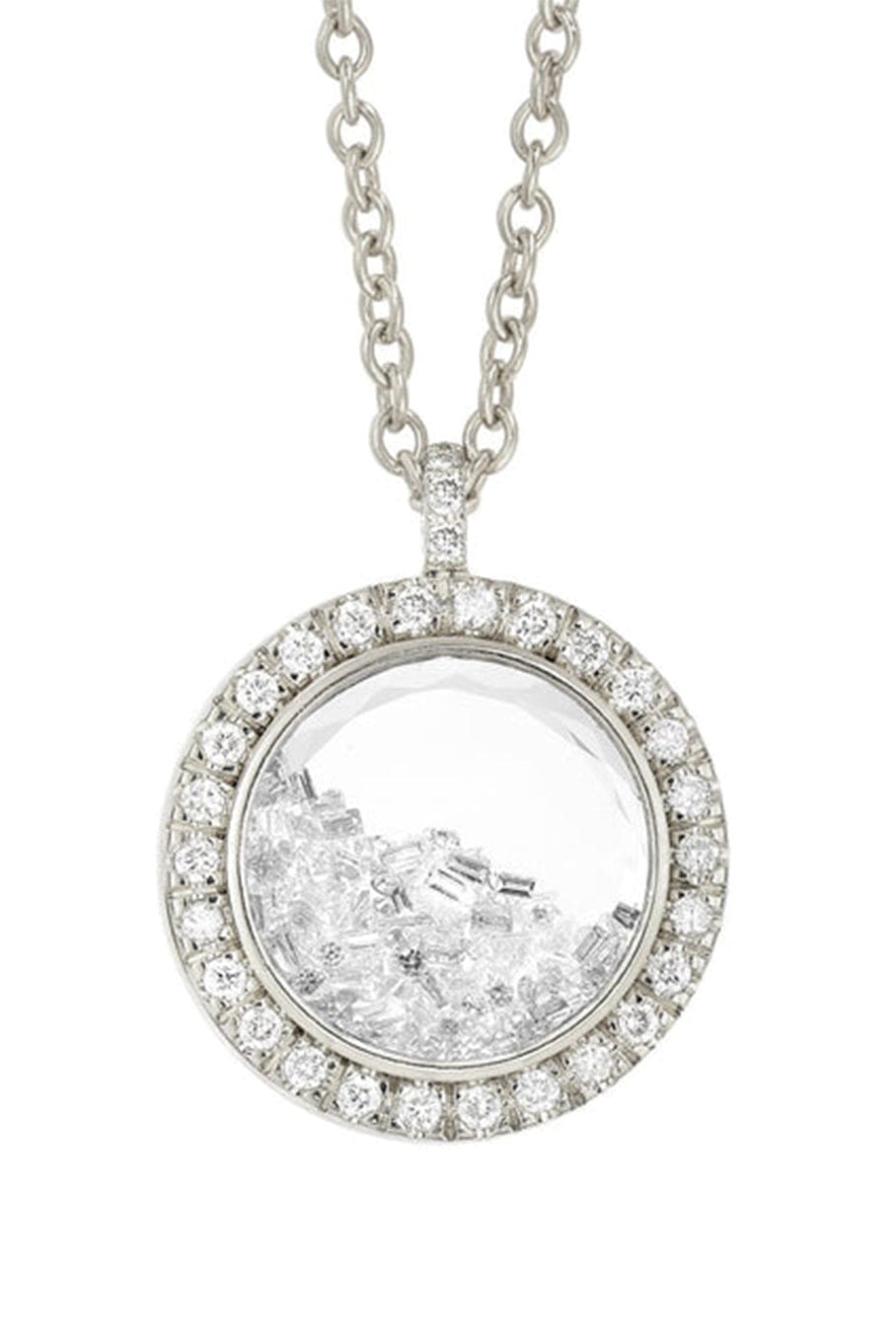 MORITZ GLIK-Diamond Kaleidoscope Shaker Necklace-PLDM