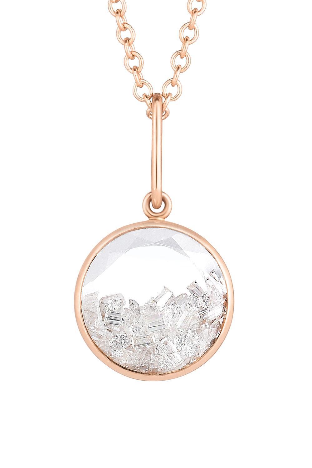 Diamond Core 12 Pendant Necklace-ROSE GOLD-JEWELRYFINE JEWELNECKLACE O-MORITZ GLIK