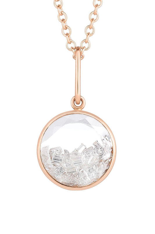 Diamond Core 12 Pendant Necklace-ROSE GOLD-JEWELRYFINE JEWELNECKLACE O-MORITZ GLIK