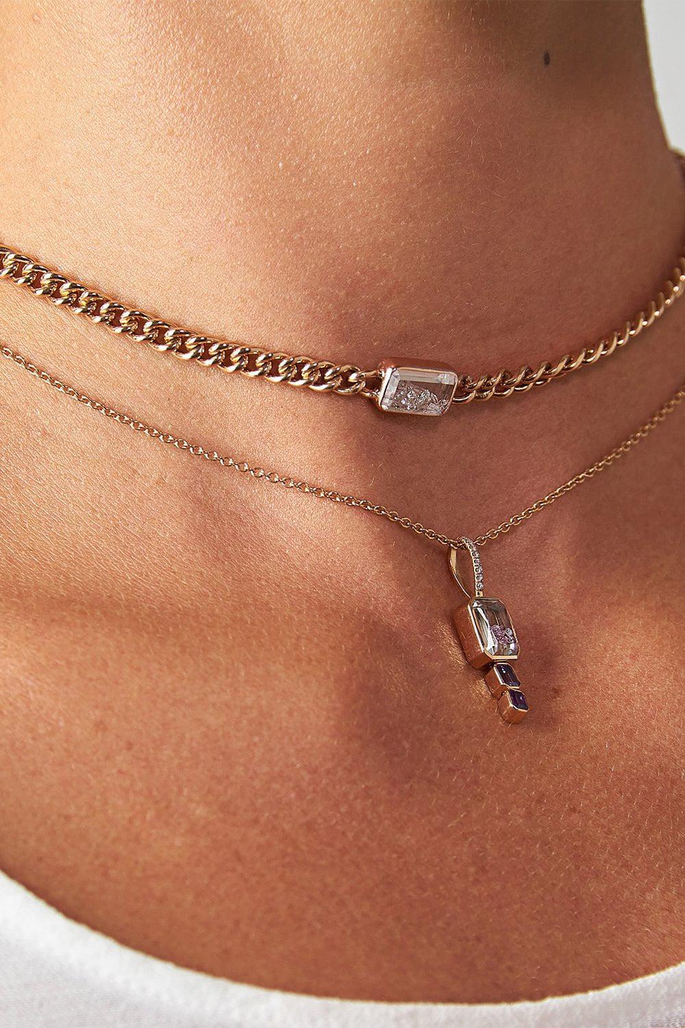 MORITZ GLIK-The Unidinho Curb Chain Choker Necklace-
