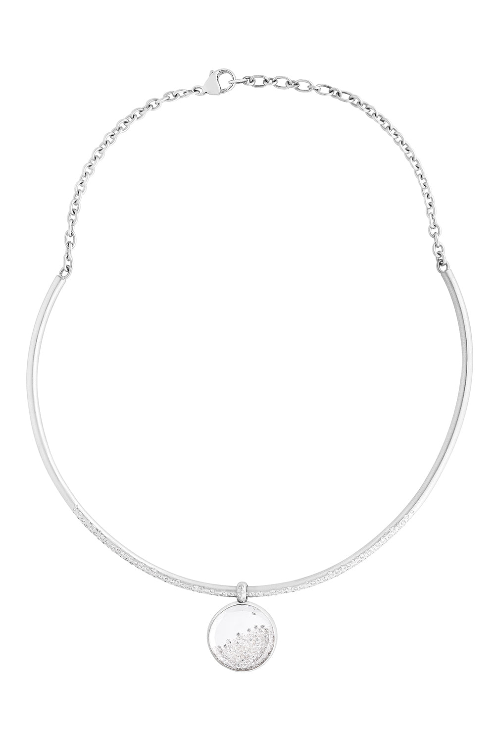 Diamond Shaker Gala Choker Necklace-WHITE GOLD-JEWELRYFINE JEWELNECKLACE O-MORITZ GLIK