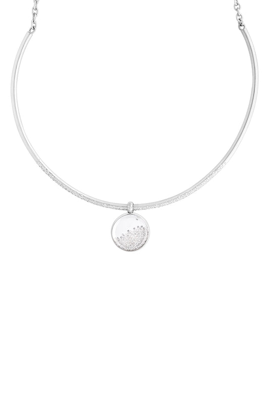 Diamond Shaker Gala Choker Necklace-WHITE GOLD-JEWELRYFINE JEWELNECKLACE O-MORITZ GLIK