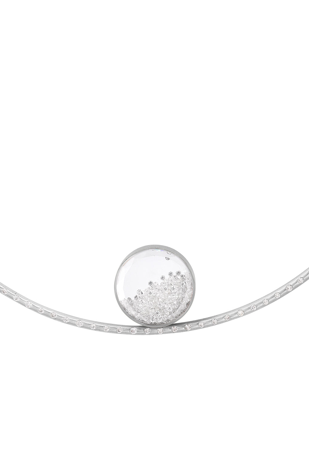 Diamond Shaker Pave Necklace-WHITE GOLD-JEWELRYFINE JEWELNECKLACE O-MORITZ GLIK