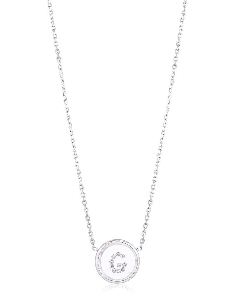 MORITZ GLIK-Vitrô "G" Initial Necklace-WHITE GOLD