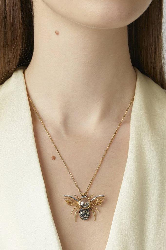 MORITZ GLIK-Bumble Bee Brooch and Pendant-YELLOW GOLD