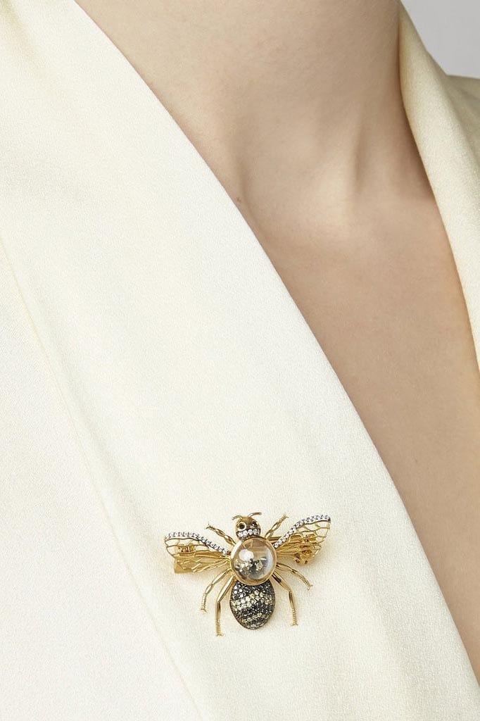 MORITZ GLIK-Bumble Bee Brooch and Pendant-YELLOW GOLD