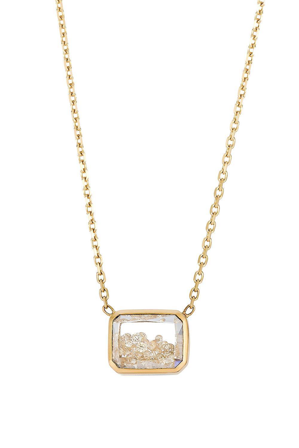 Diamond Shaker Esmerelda Necklace-YELLOW GOLD-JEWELRYFINE JEWELNECKLACE O-MORITZ GLIK