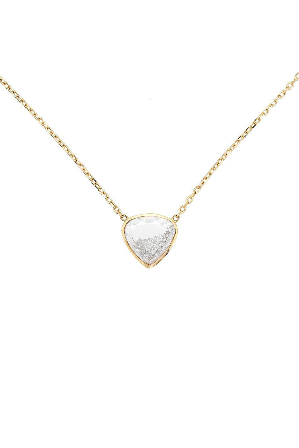 Naipe Heart-ish Necklace-YELLOW GOLD-JEWELRYFINE JEWELNECKLACE O-MORITZ GLIK