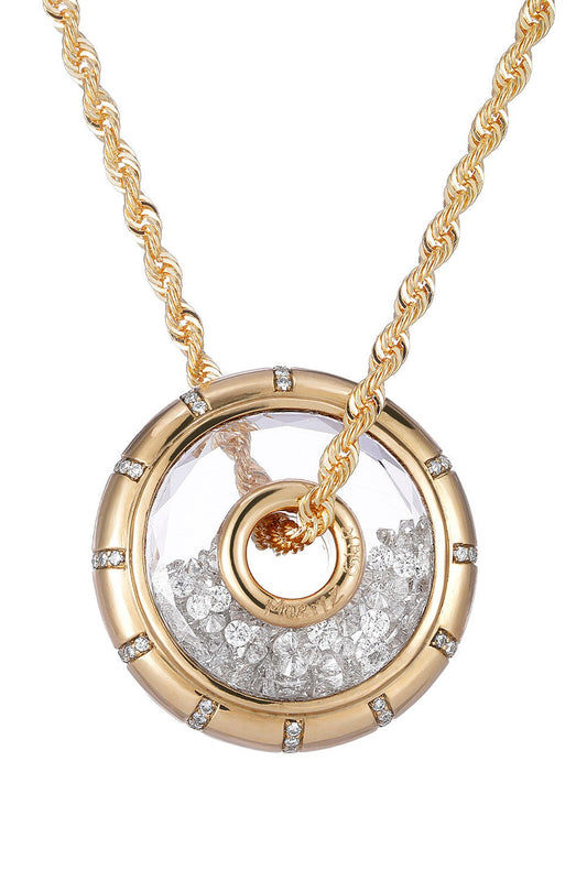 MORITZ GLIK-Roda Side Pave Pendant Necklace-YELLOW GOLD
