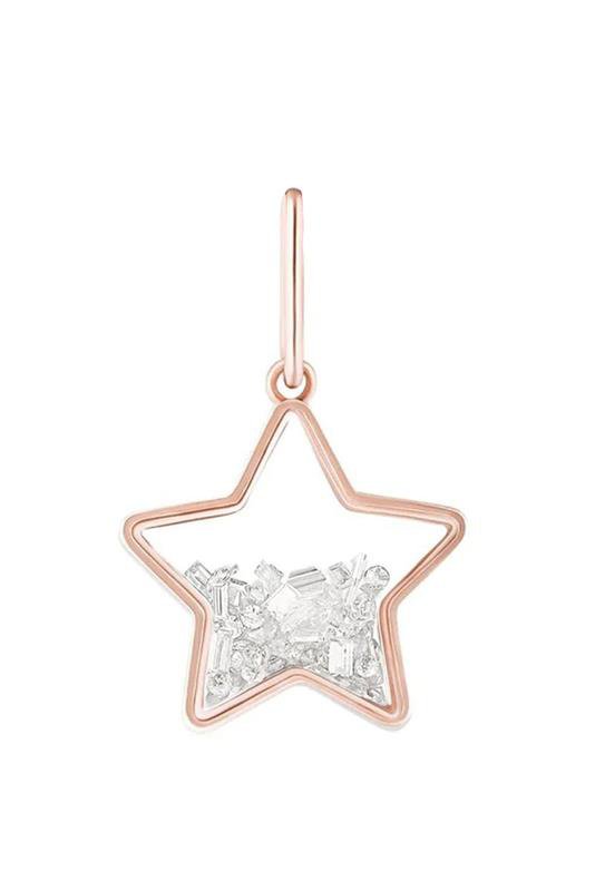 MORITZ GLIK-Baby Star Shaker Pendant-ROSE GOLD