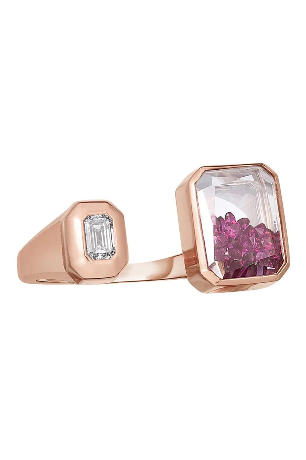 MORITZ GLIK-Cavado Shaker Ring-ROSE GOLD
