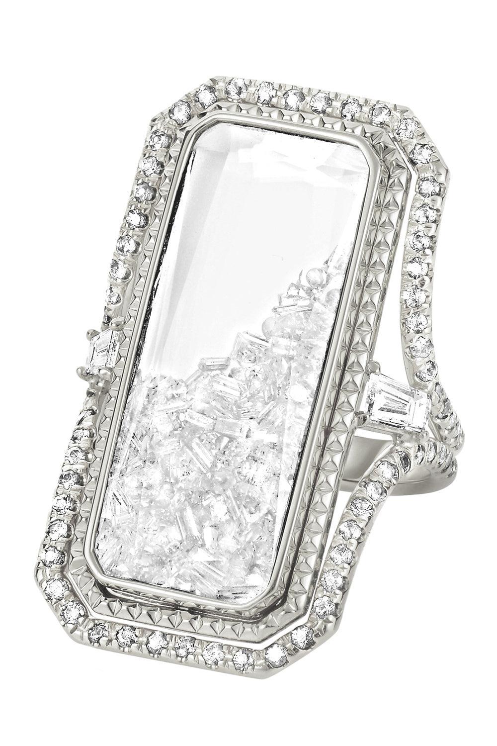Diamond Shaker Cocktail Ring-WHITE GOLD-6-JEWELRYFINE JEWELRING-MORITZ GLIK