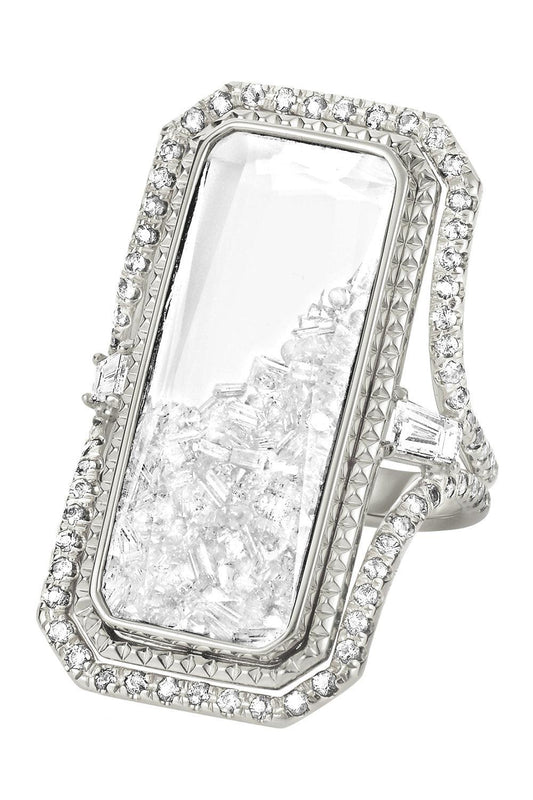 Diamond Shaker Cocktail Ring-WHITE GOLD-6-JEWELRYFINE JEWELRING-MORITZ GLIK