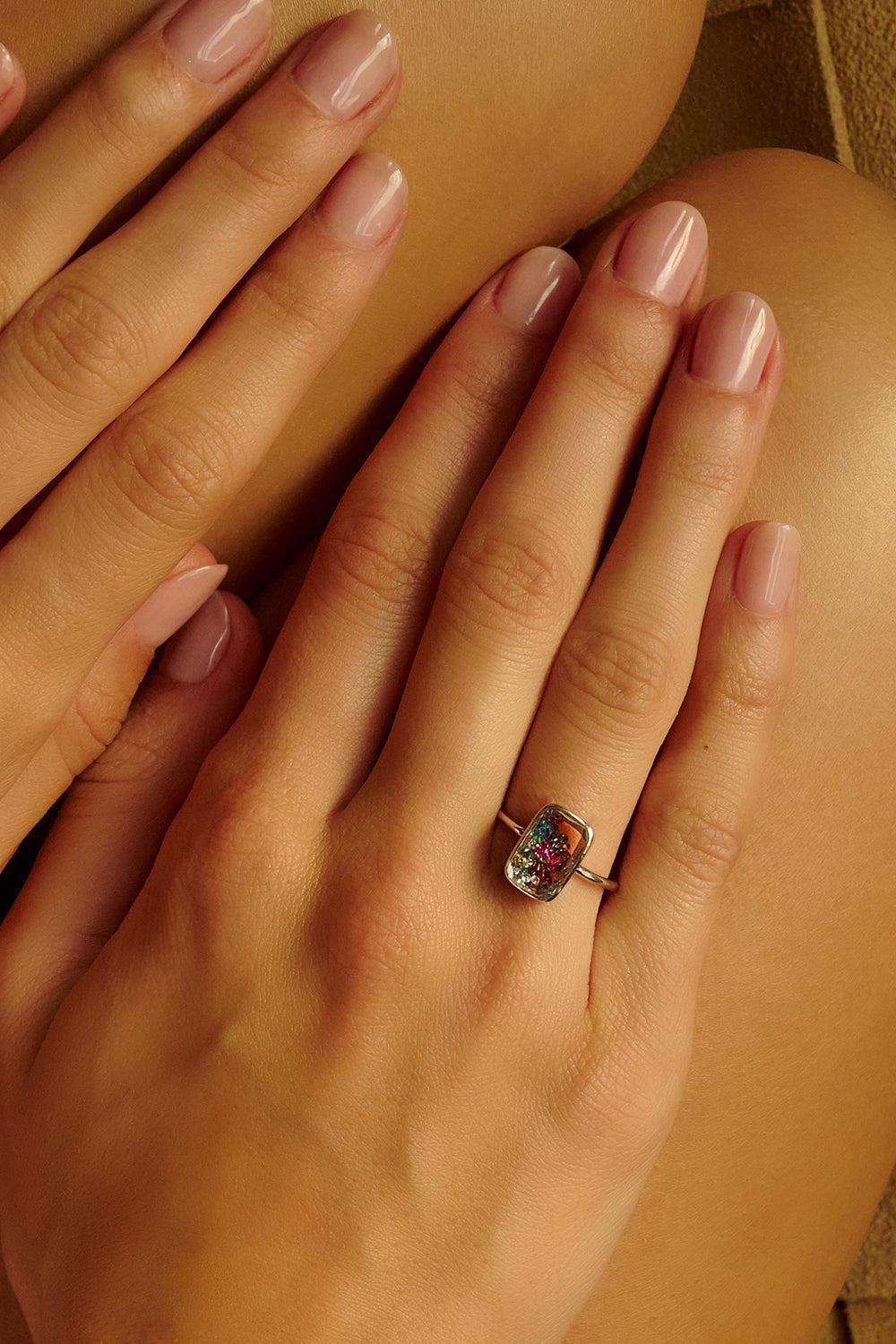 Confetti Petite Ten Fourteen Ring-WHITE GOLD-6.5-JEWELRYFINE JEWELRING-MORITZ GLIK