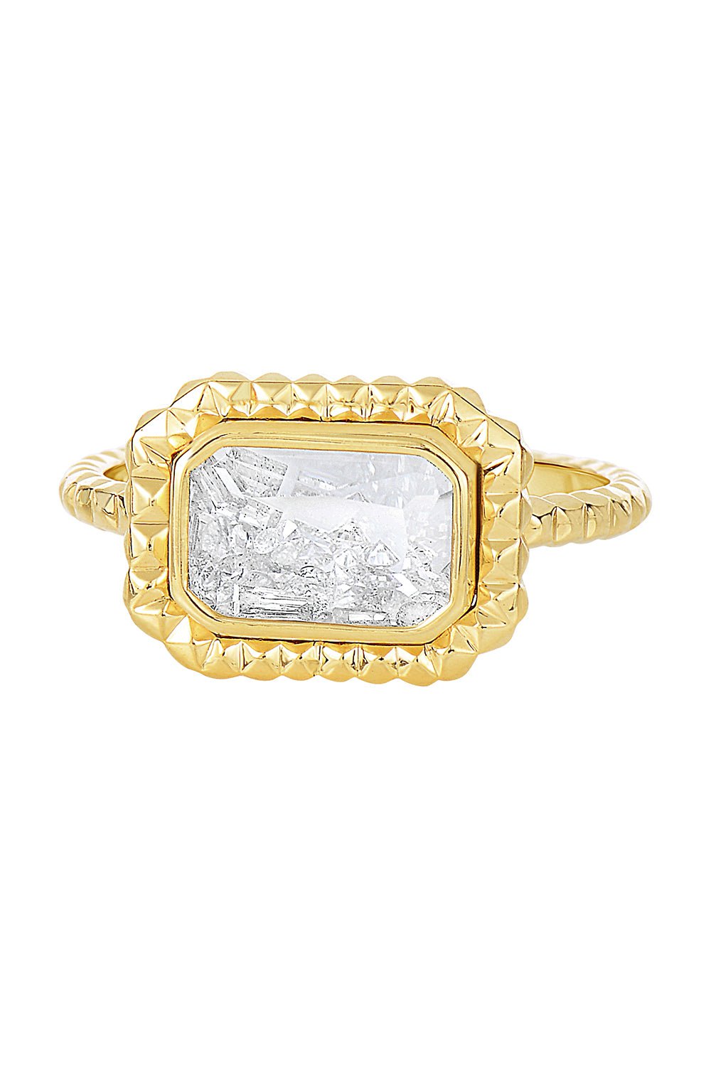 MORITZ GLIK-Chocolate Shaker Ring-YELLOW GOLD