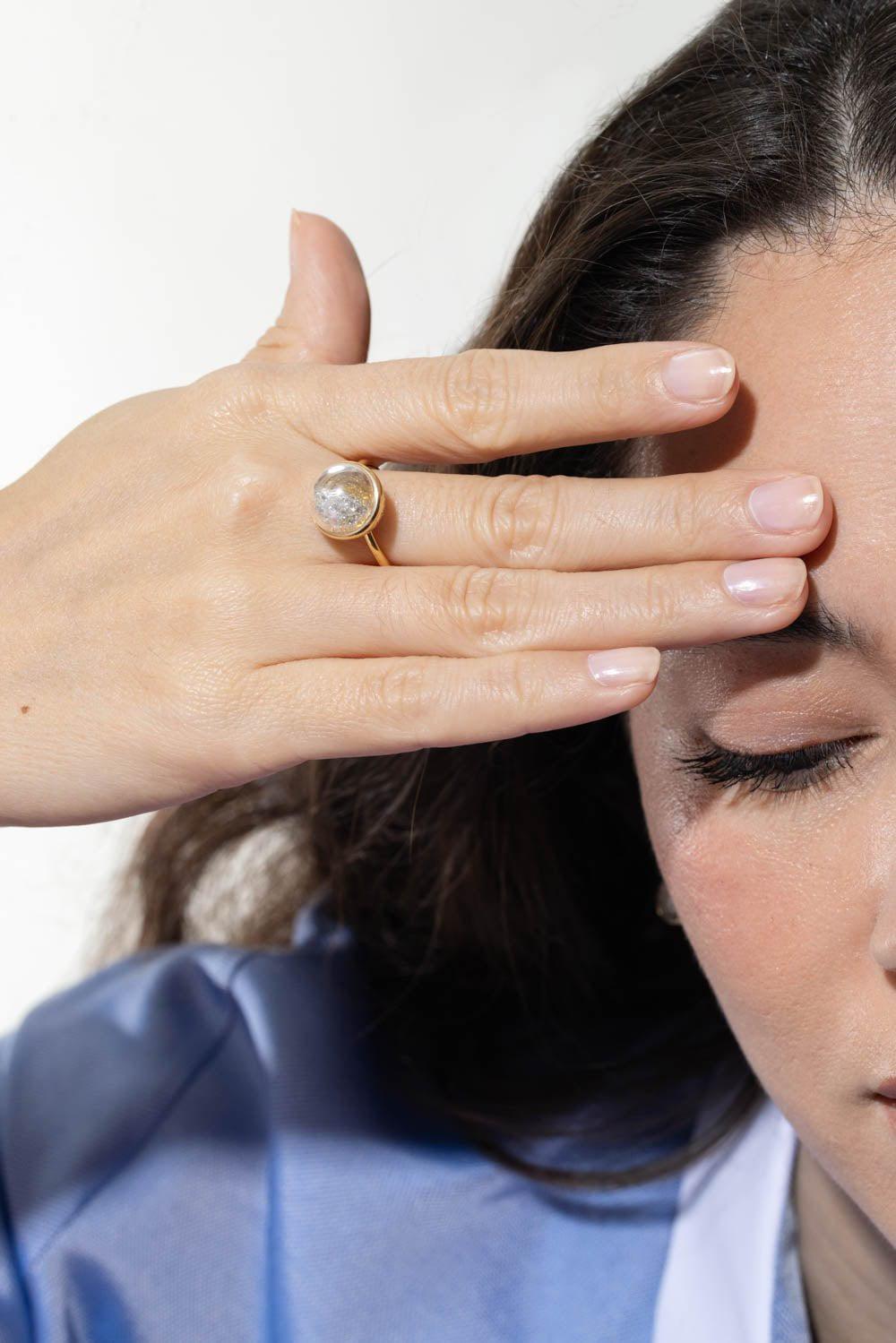 MORITZ GLIK-Sol Diamond Ring-YELLOW GOLD