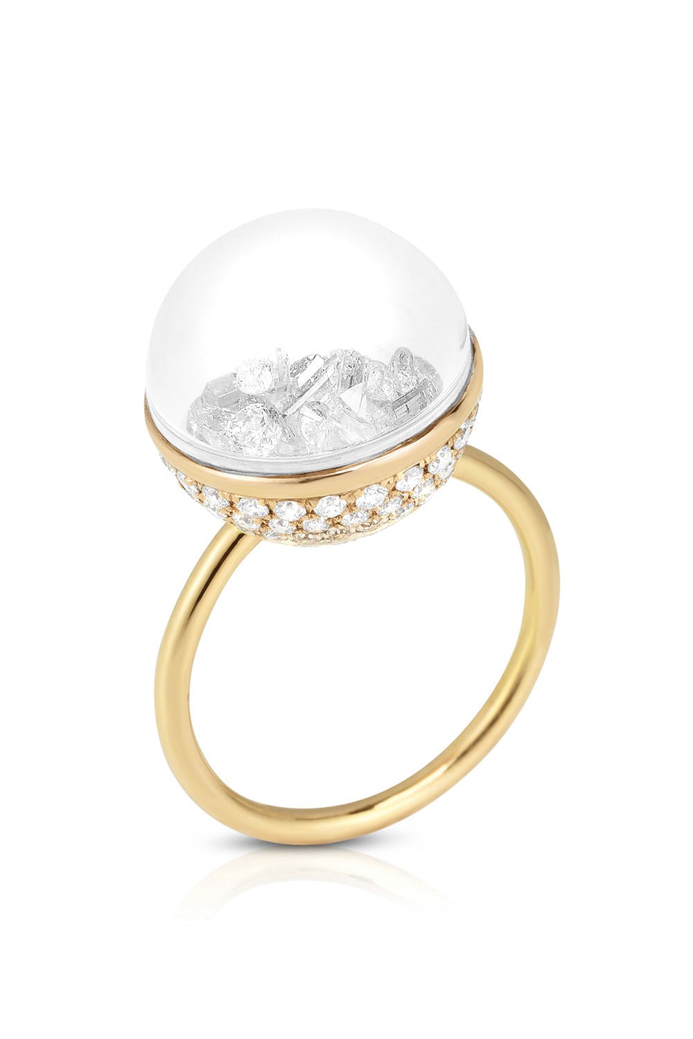 MORITZ GLIK-Sol Diamond Ring-YELLOW GOLD