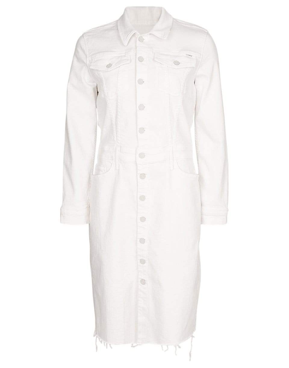 MOTHER-The Cover Up Knee Fray Dress-