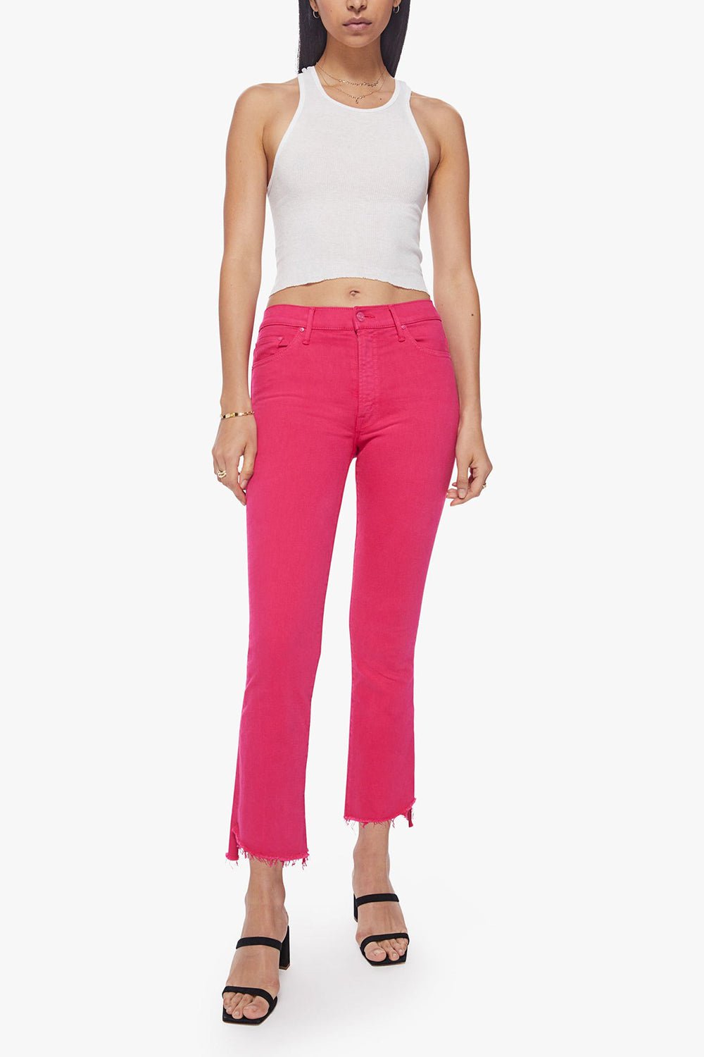 MOTHER-The Insider Crop Step Fray Pant-