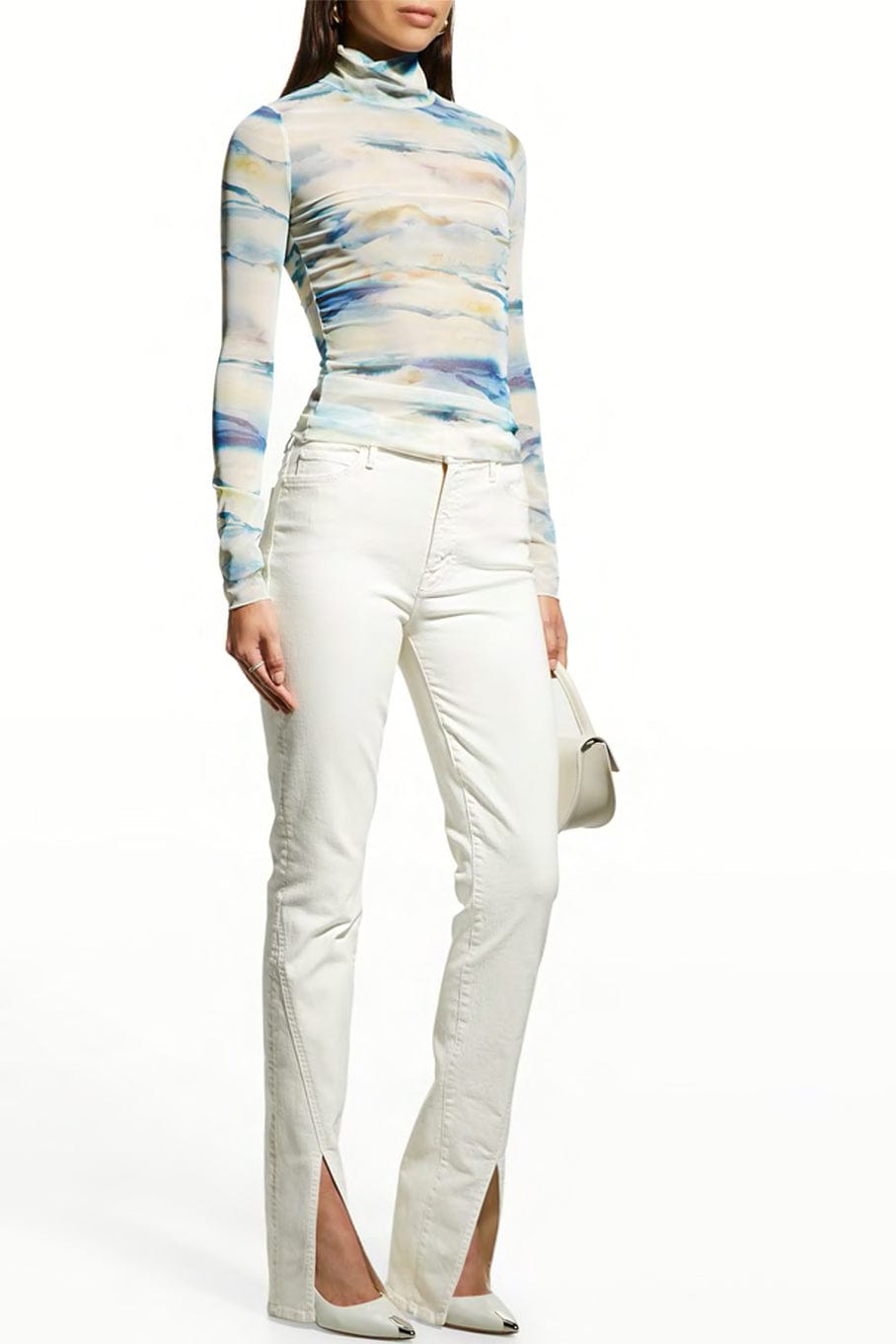 MOTHER-The Rascal Sliced Up Heel Jean-