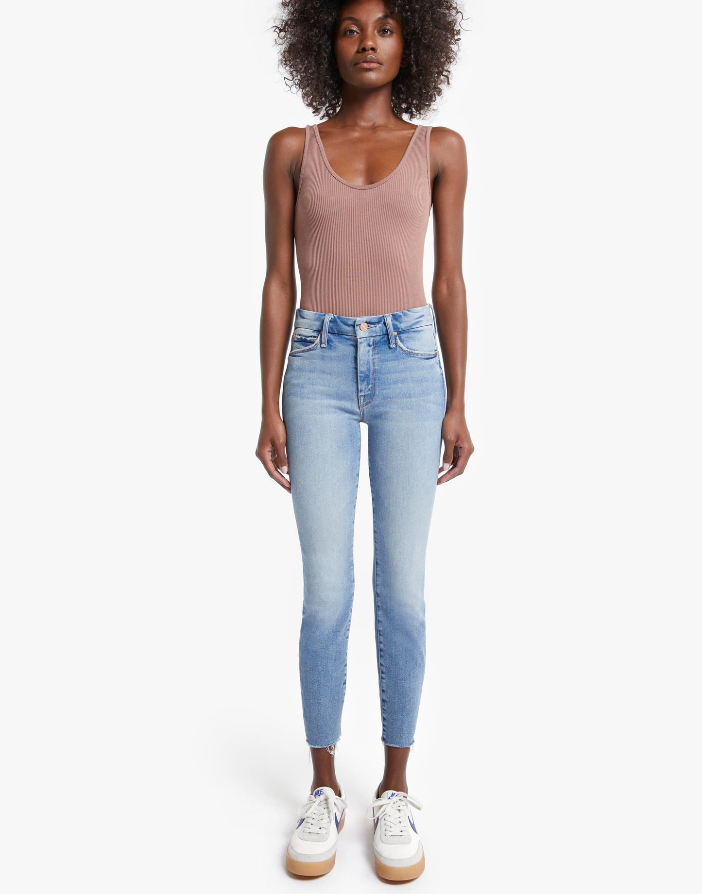 MOTHER-The Looker Ankle Fray in Au Revior-