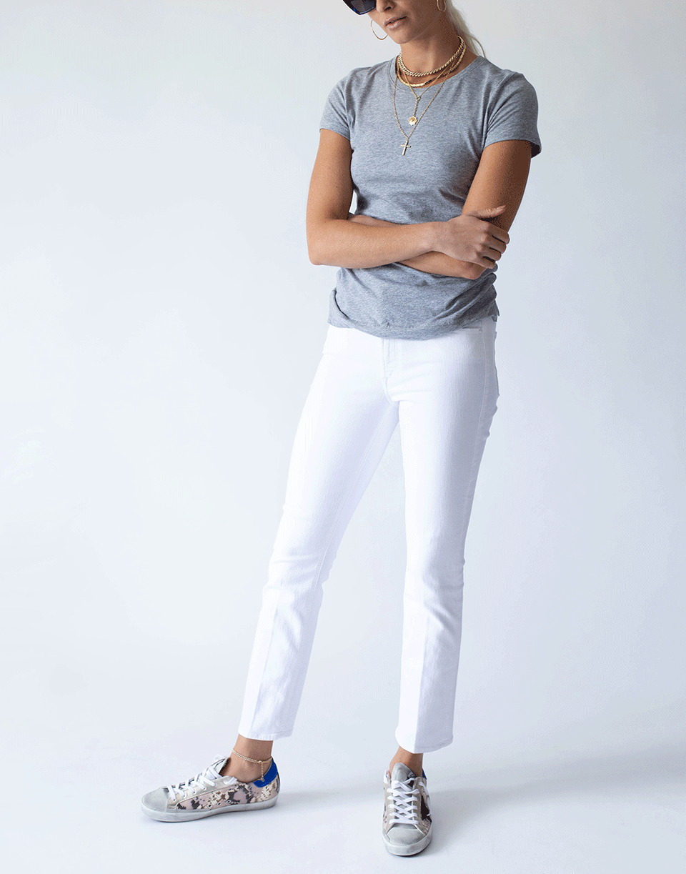 MOTHER-Fairest Of Them All The Mid-Rise Dazzler Ankle Jean-