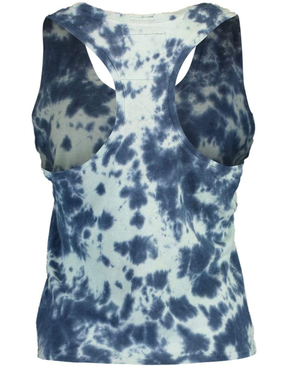 MOTHER-The Breezy Scoop Racerback Crop In Parting The Waters-