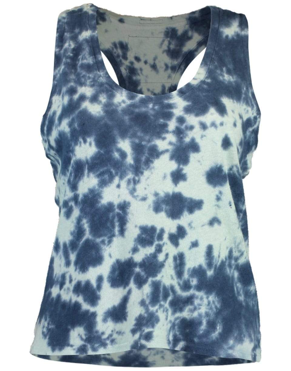 MOTHER-The Breezy Scoop Racerback Crop In Parting The Waters-