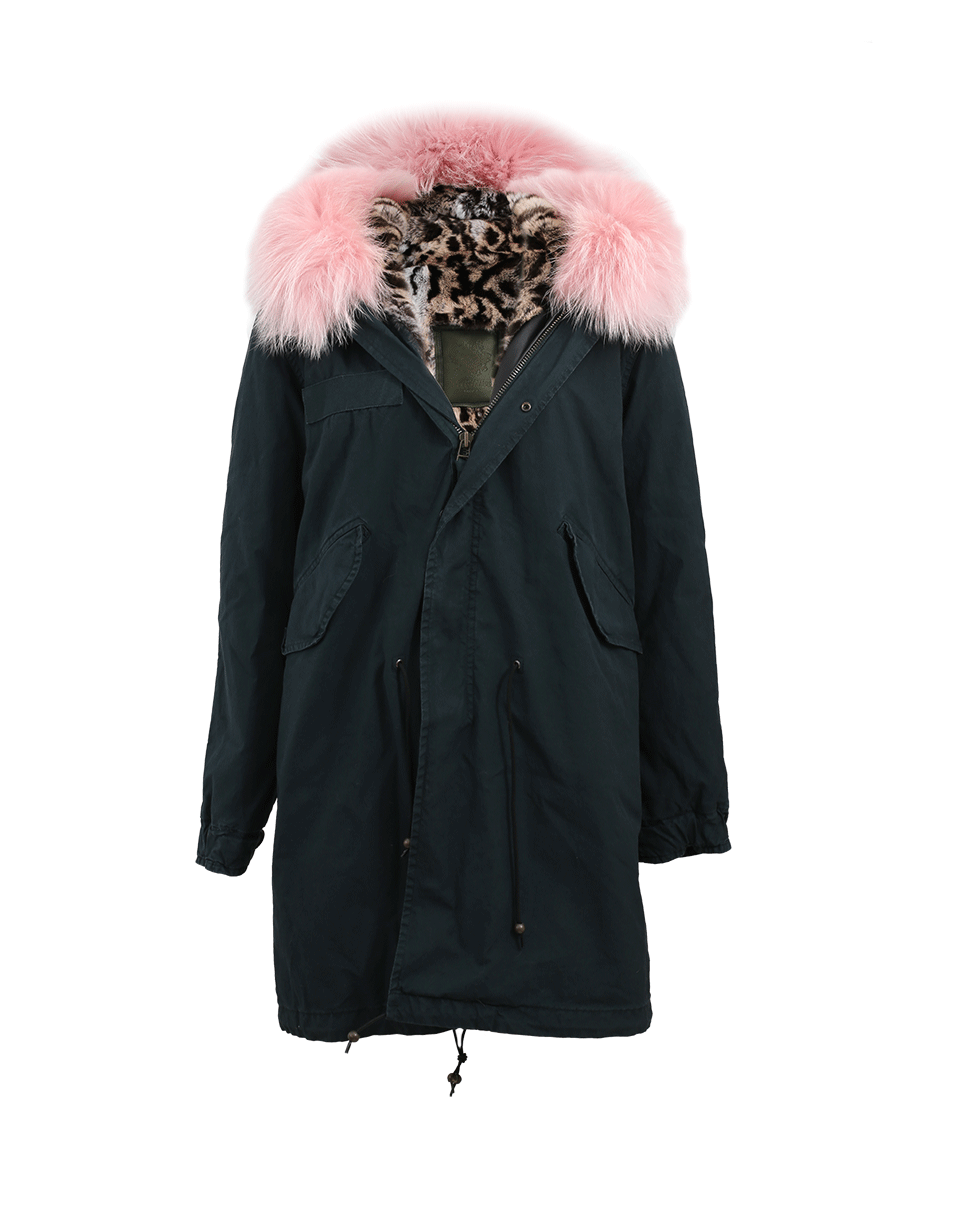 MR & MRS ITALY-St. Moritz Embroidered Parka-SPRC/PNK