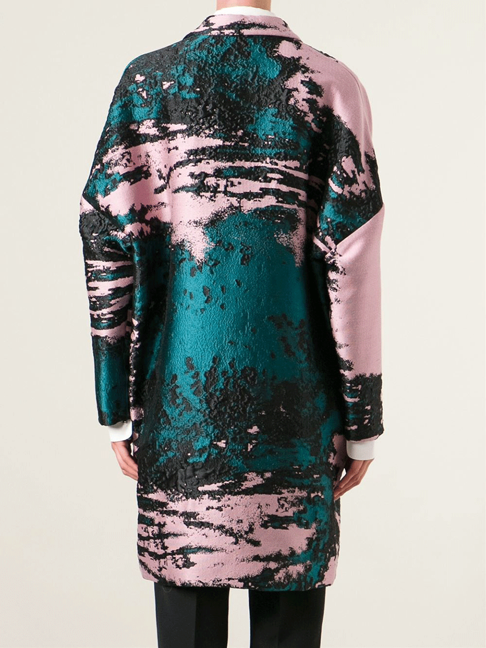 MSGM-Jacquard Textured Coat-