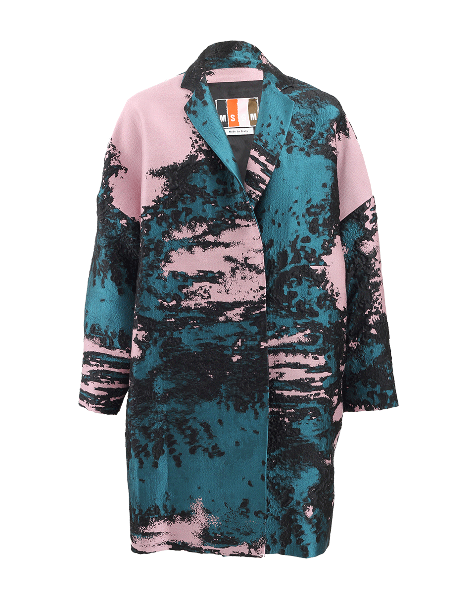 MSGM-Jacquard Textured Coat-
