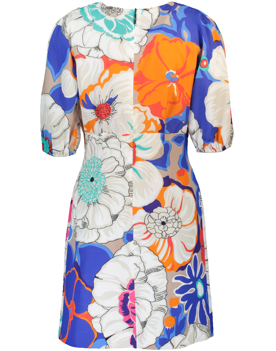 MSGM-All Over Floral Dress-