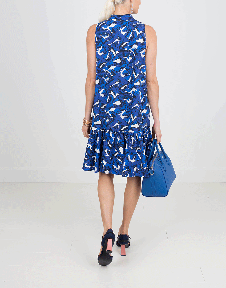 MSGM-Floral Print Trapeze Dress-
