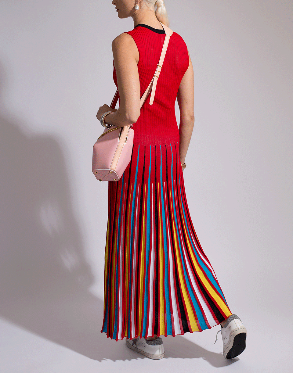 MSGM-Midi Knit Stripe Dress-