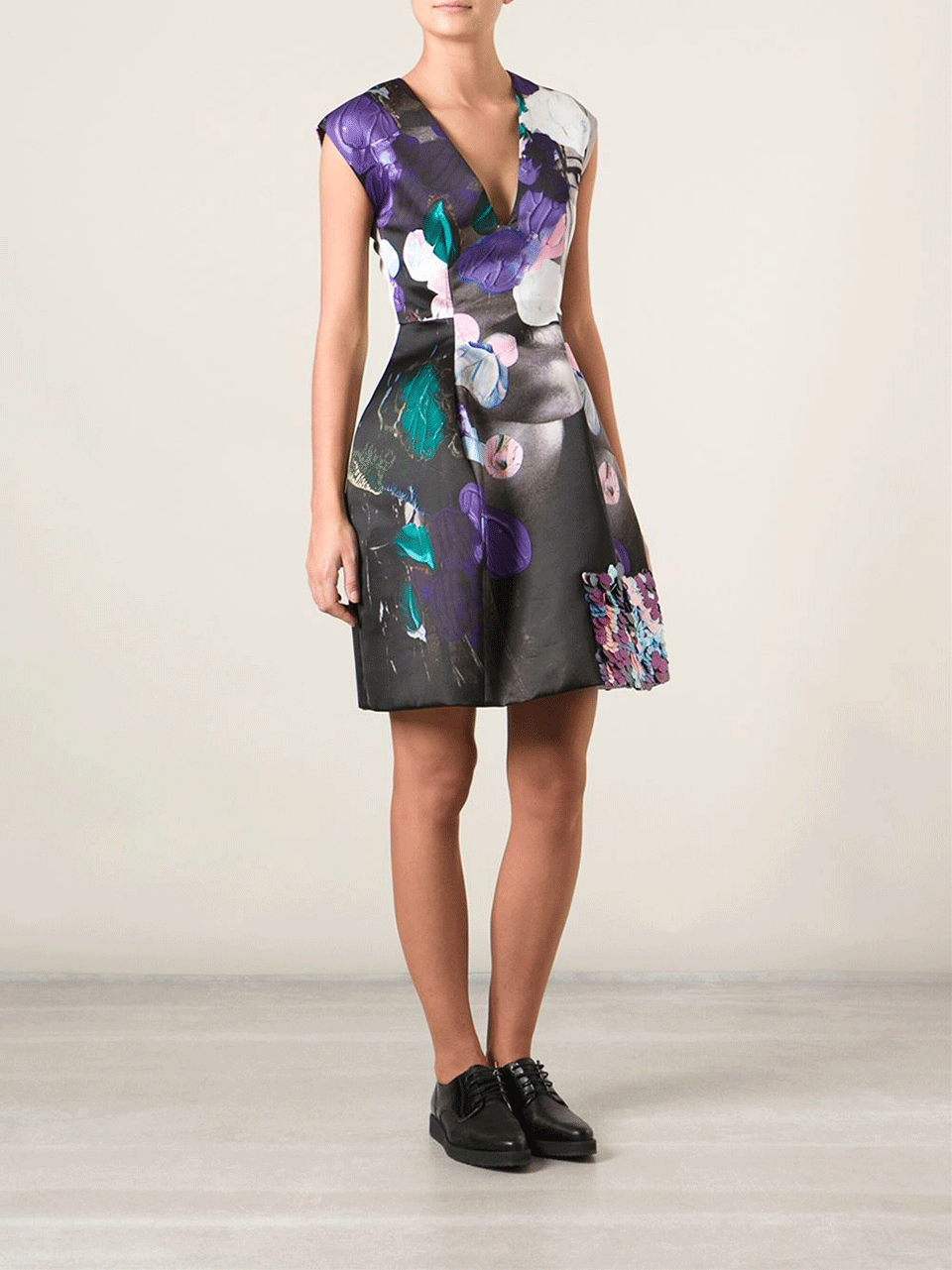 MSGM-Printed Techno Duchesse Dress-