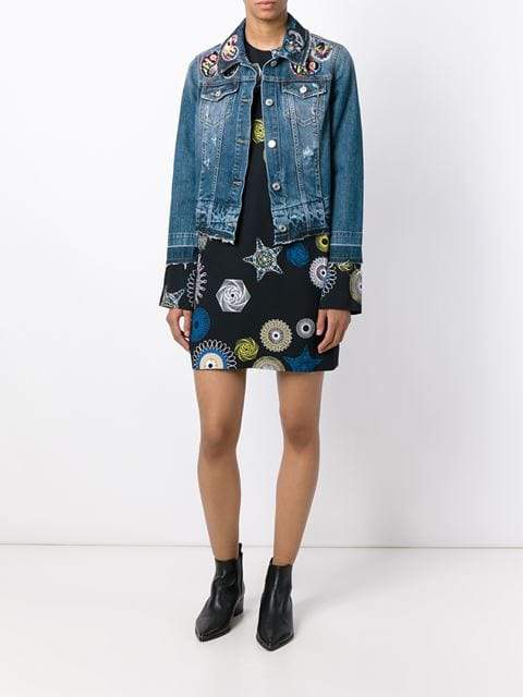 MSGM-Embellished Jean Jacket-