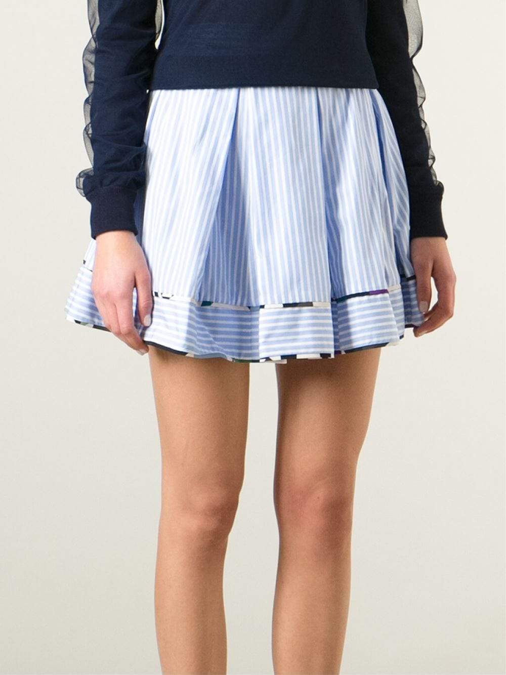 MSGM-Striped Skirt-
