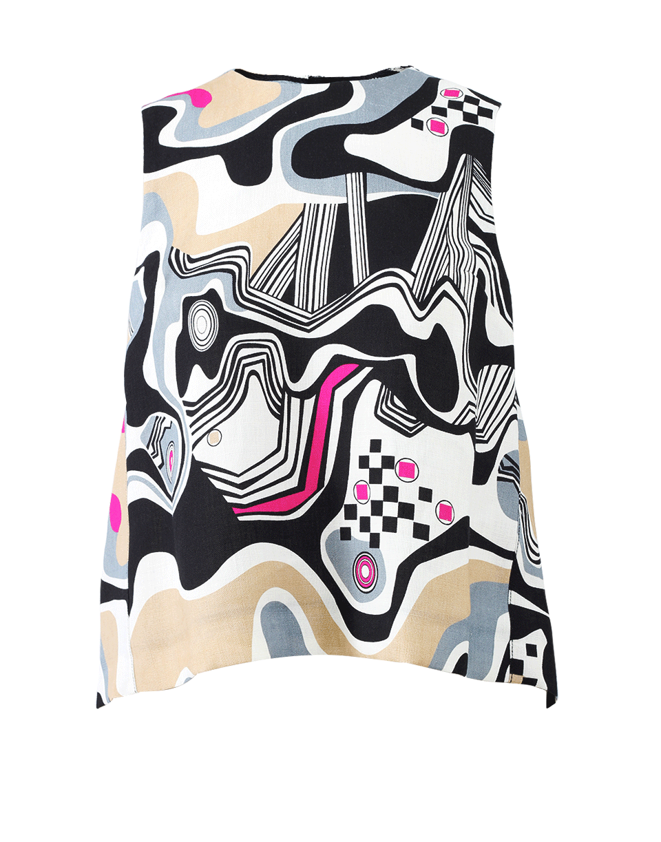 MSGM-Printed Pleated Top-