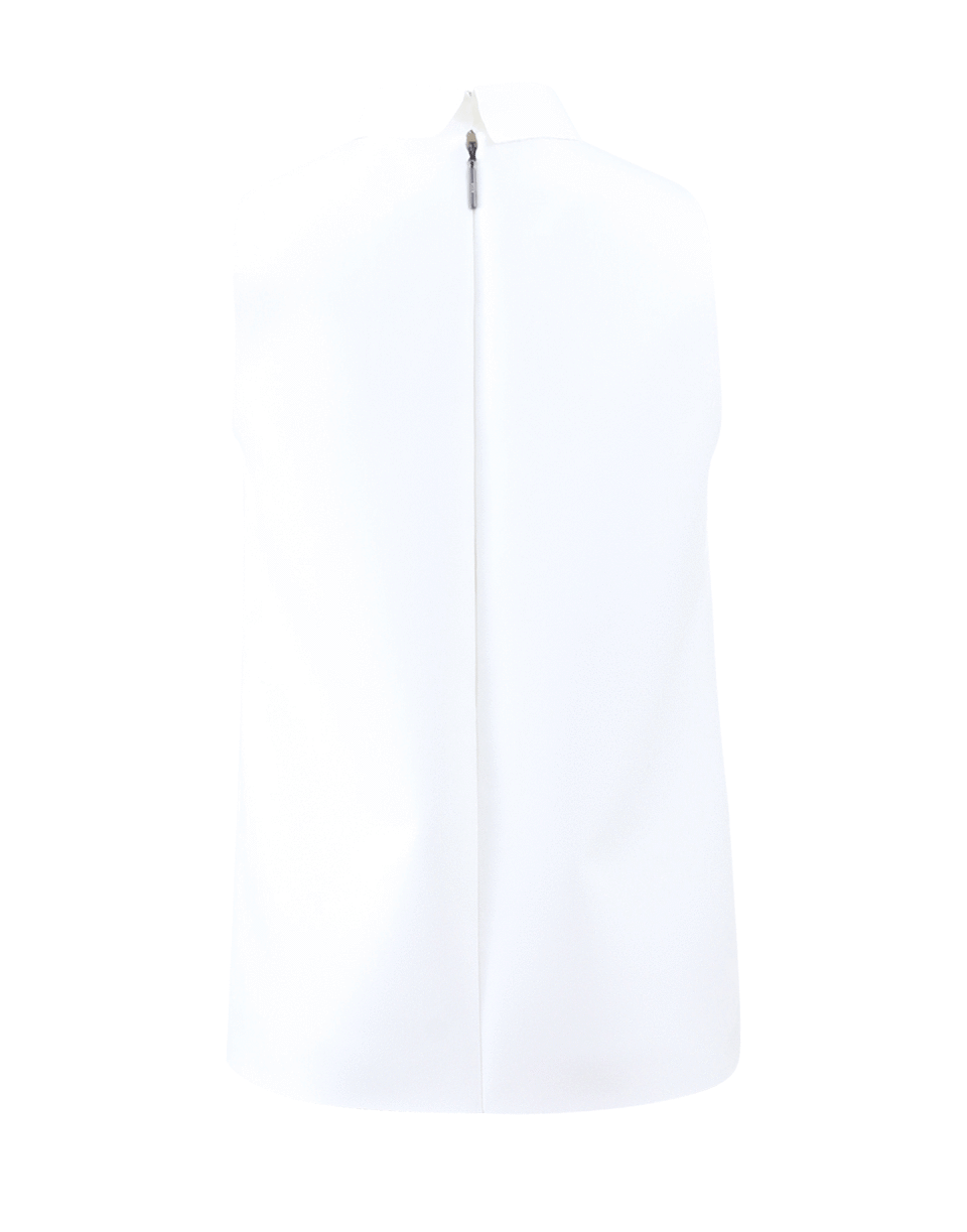 MSGM-Band Collar Sleeveless Top-