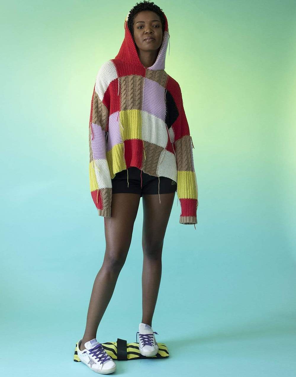 MSGM-Maglia Color Block Sweater-