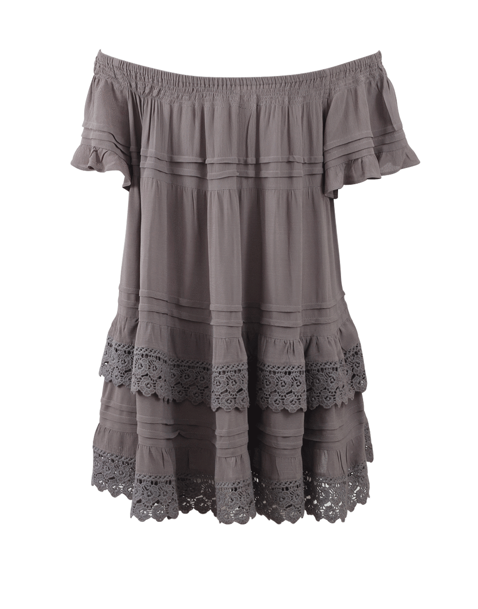 MUCHE ET MUCHETTE-Esmeralda Lace Dress-GREY