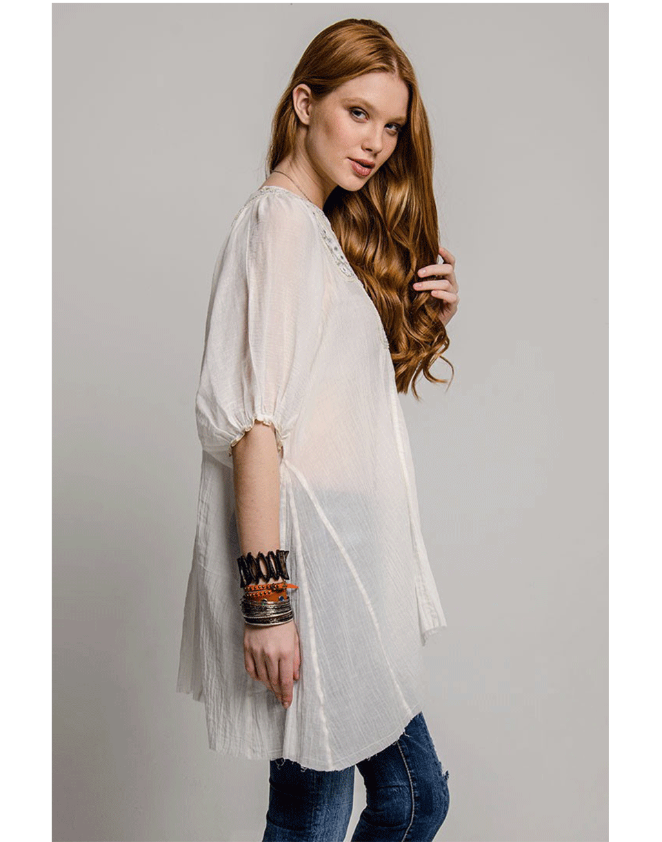 MUCHE ET MUCHETTE-Mirrored Tunic-OFF WHITE