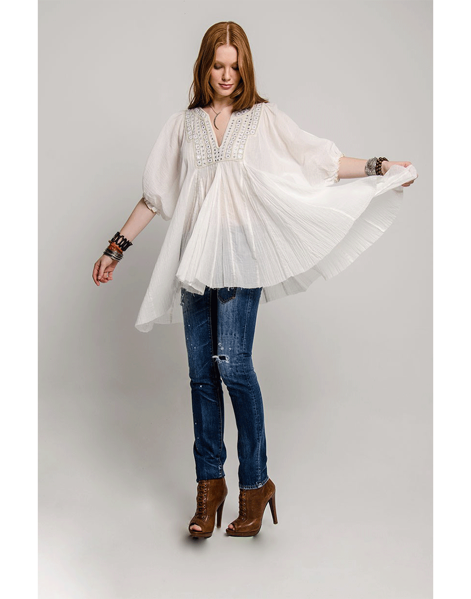 MUCHE ET MUCHETTE-Mirrored Tunic-OFF WHITE