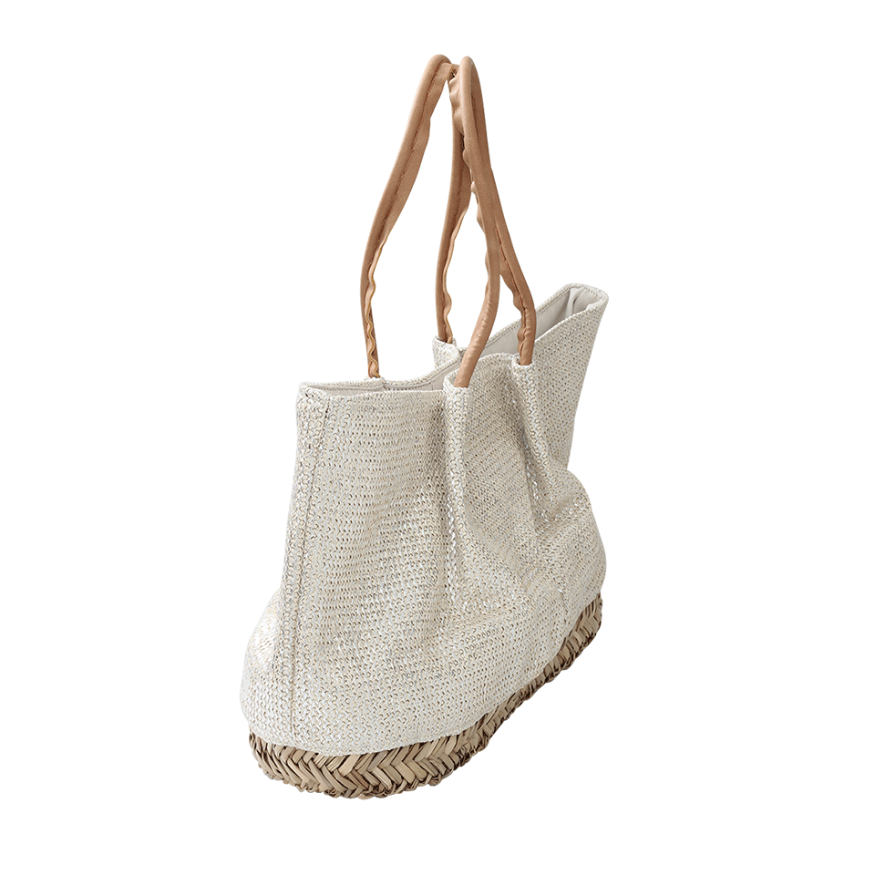 MUCHE ET MUCHETTE-Bora Bora Metallic Mesh Bag-VANILLA