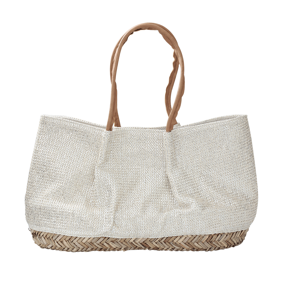 MUCHE ET MUCHETTE-Bora Bora Metallic Mesh Bag-VANILLA