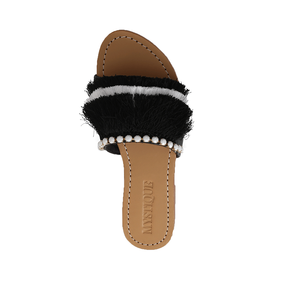 MYSTIQUE-Fringe Slide Sandal-