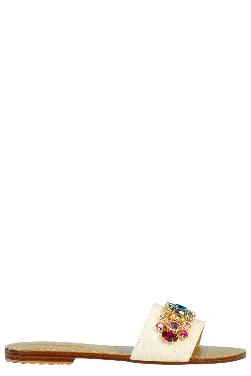MYSTIQUE-Twill Slide With Multi Stones-