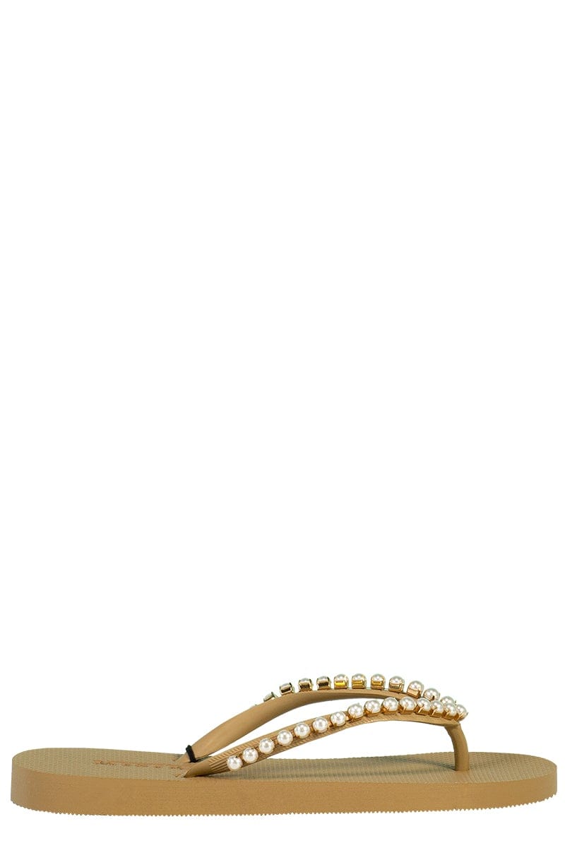 MYSTIQUE-Pearl Flip Flop - Nude-