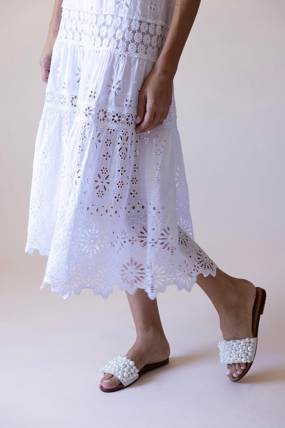 MYSTIQUE-Pearl Embellished Sandal-