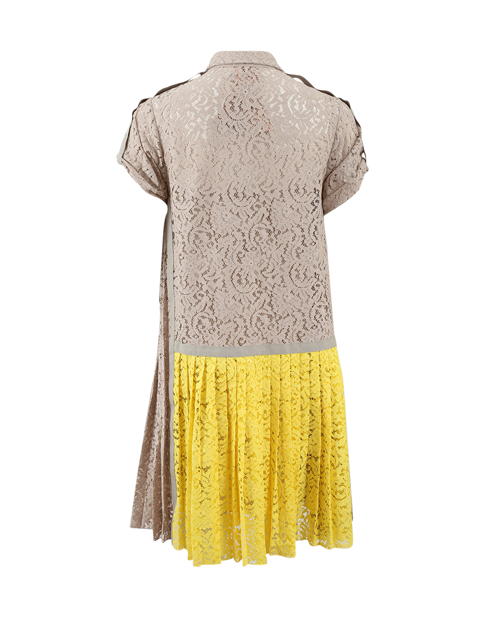 N0.21-Bi-Color Lace Dress-